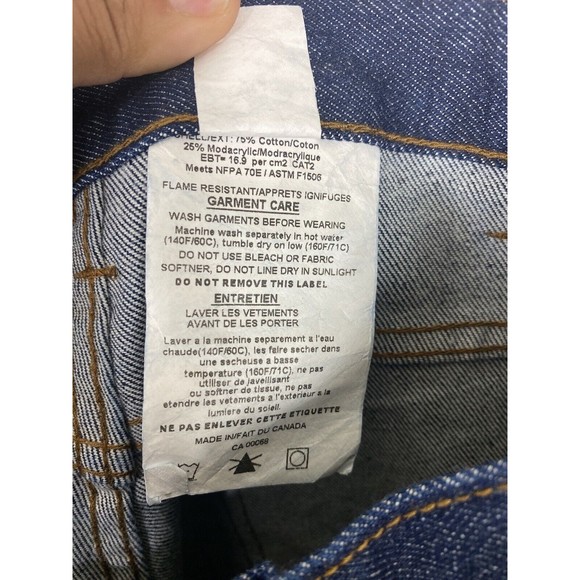 Tough Duck FR Jeans Mens 30x32 Blue Denim Fire Resistant Work Wear Outdoors NWT - Picture 13 of 13